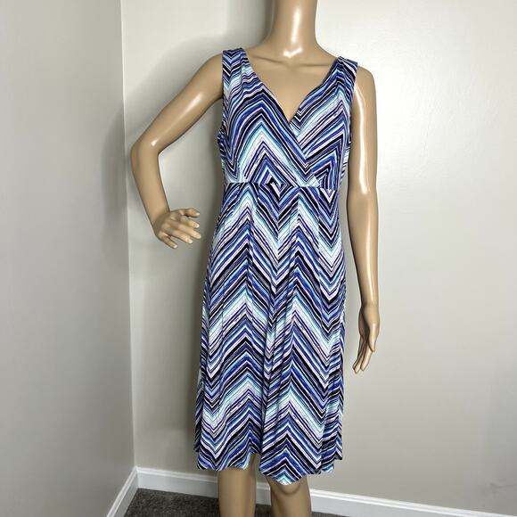 Vintage St John's Bay Chevron Zig Zag Tank Dress - Picture 7 of 7